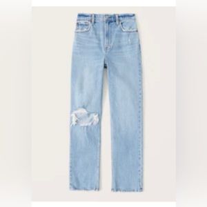 Abercrombie 90s Ultra High Rise Straight Jeans